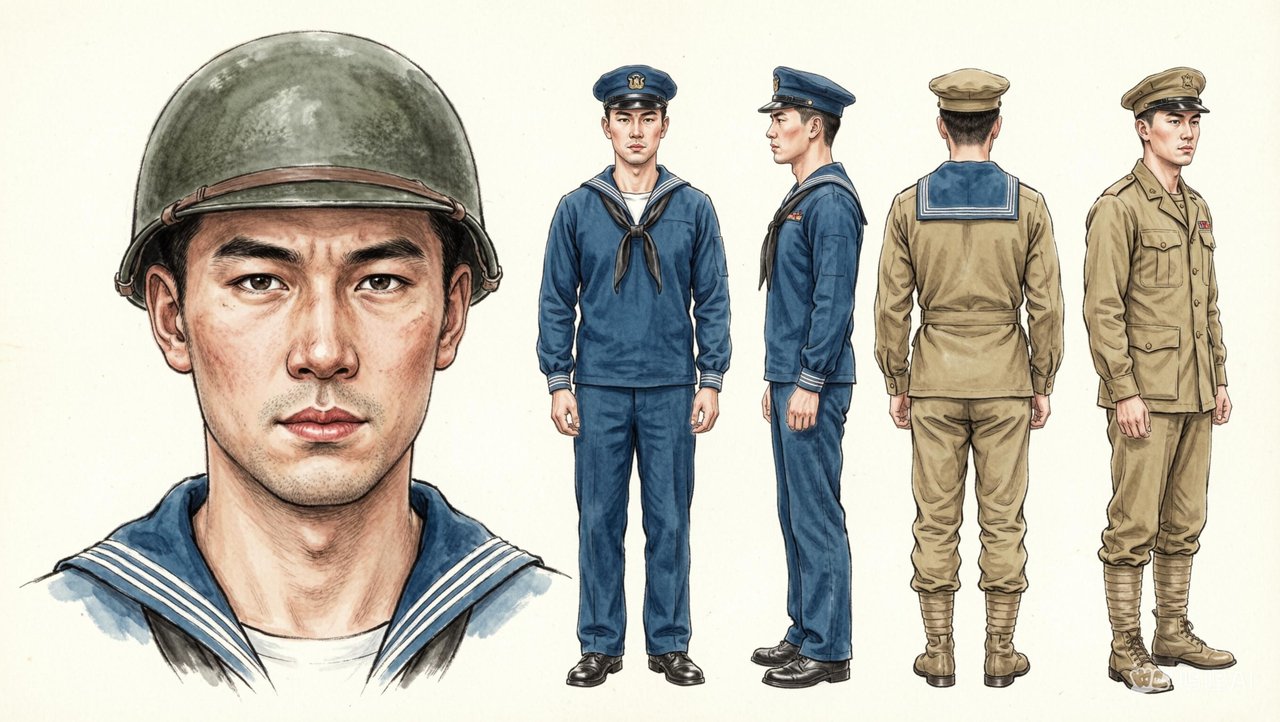 美军士兵与水兵